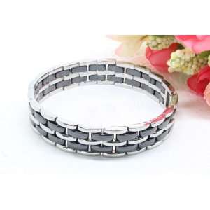  GORGEOUS STAINLESS STEEL AND CERAMIC BRACELET Electronics