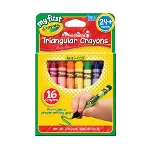  Crayola My First Crayola Washable Triangular Crayons 16 