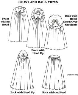 Folkwear Irish Kinsale Cloak Pattern   Elegant or Goth  