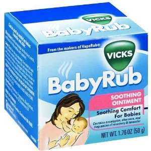  Vicks Baby Rub Soothing Ointment 1.76 oz. Health 