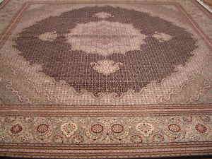 rugs Persian Tabriz carpets 10x10 SQUARE MAHI HIGH END  