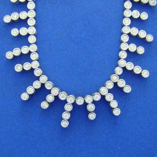 25 Ct Diamond Necklace, 18k white gold  
