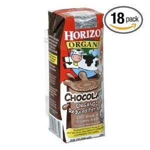Horizon Organic Reduced Fat Milk, Chocolate, 8 ounce Cartons (Pack of 