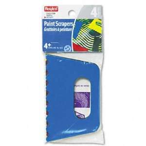 Paint Scrapers Design Tools, 3 x 5, Assorted Colors, Four Scrapers 