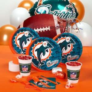  Miami Dolphins Deluxe Party Pack for 8 Toys & Games