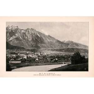  1899 Print Innsbruck Tyrol Austria Inn Valley Hall Tower 
