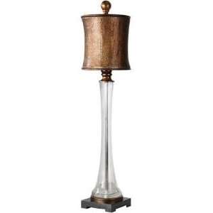   Uttermost Laurel Copper Tall Glass Buffet Table Lamp