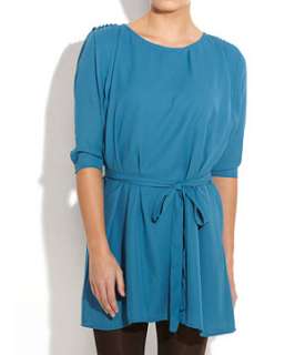 Kingfisher Blue (Blue) 18 And East Pleat Sleeve Dress  235078643 