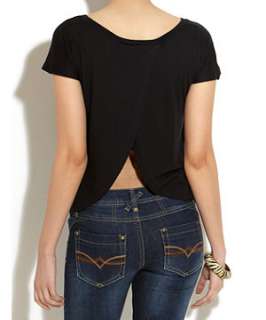 Black (Black) Tulip Back T Shirt  243910201  New Look