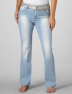 Angels® Belted Bootcut Jeans