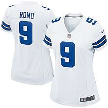 Womens Nike Dallas Cowboys Tony Romo Game White Jersey   
