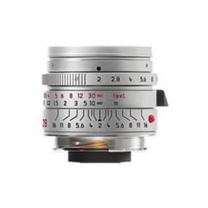   Leica 28mm f/2.0 SUMMICRON M ASPH Silver Anodized Version Lens Camera