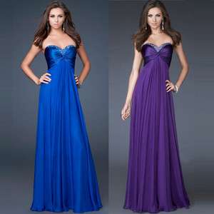 Lady Evening Formal Gown Party prom Ball Cocktail Bridesmaid Wedding 