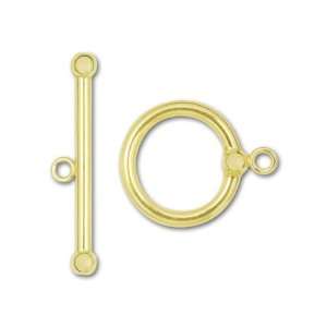  14/20 Gold Filled Large Plain Toggle Clasp with Ball End 