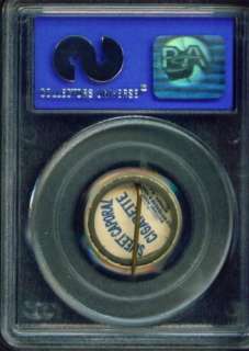 1896 P10 Sweet Caporal State Arms pin ARKANSAS PSA 7  