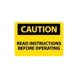  OSHA CAUTION Read Instructions Before Operating Safety 