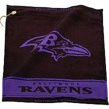 Team Golf Baltimore Ravens Woven Golf Towel   