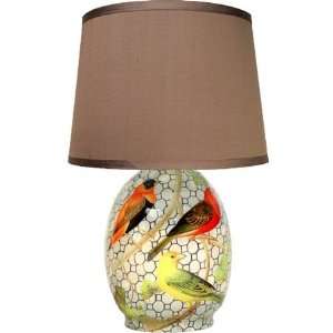  Decoupage Bird Lamp