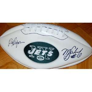  New York Jets Rex Ryan & Mark Sanchez Autographed / Signed 