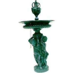   Galleries SRB992376 Fountain 2 Boys with Urn   Bronze