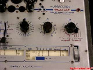   Precision Apparatus 660 Audio Tube Transistor Tester Checker Device