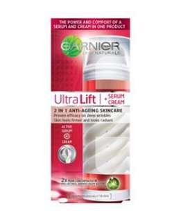 Garnier UltraLift Swirl 2 in 1 Serum Cream anti wrinkle skincare 50ml 
