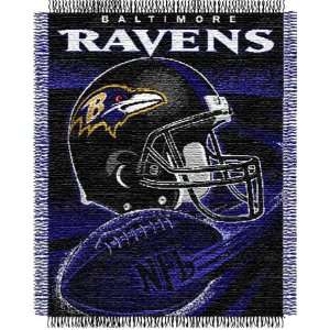  Baltimore Ravens Woven NFL Throw   48 x 60