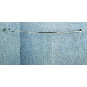   AD108341YW Chrome Curved Shower Rod 78 Max AD108341