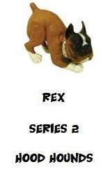 Hood Hounds series 2 single dog figure  Rex  Boxer  