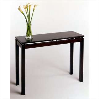   sofa table in espresso 25333 solid wood construction and contemporary