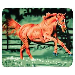  Fleece Blanket, Running Horse