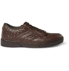 Bottega Veneta Intrecciato Leather Sneakers