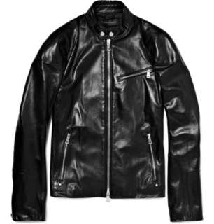 Ralph Lauren Black Label Leather Biker Jacket  MR PORTER