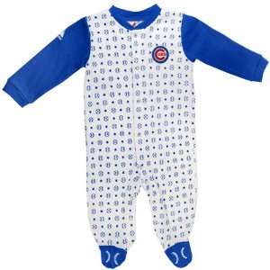  Chicago Cubs Newborn White Lil Fan Coverall Sports 