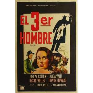 Third Man Movie Poster (11 x 17 Inches   28cm x 44cm) (1949) Argentine 