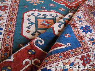5x8 Antique Turkish Kazak Rug Rare Excelent Condition  