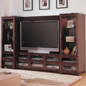  Contemporary 4 Pc Entertainment Wall Unit by Coaster