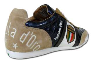 Pantofola d Oro Schuhe Sneaker Fortezza Austerity Croco Real Teal Blau 