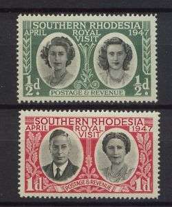Southern Rhodesia 1947 SG#62 3 Royal Visit MNH Set  