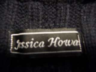 JESSICA HOWARD Navy Blue Long Sleeve Empire Sweater Dress S 4 6 NWT 