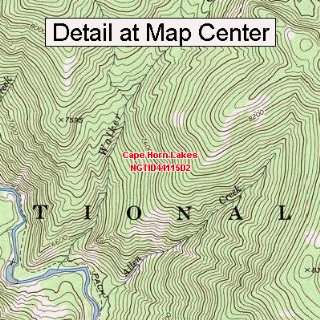   Map   Cape Horn Lakes, Idaho (Folded/Waterproof)