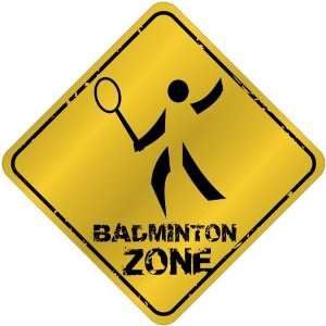    New  Badminton Zone  Crossing Sign Sports