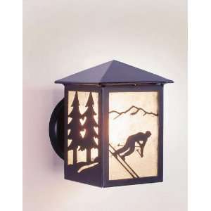  Steel Partners Peaked Wall Sconce   Skier   Small   Wet 