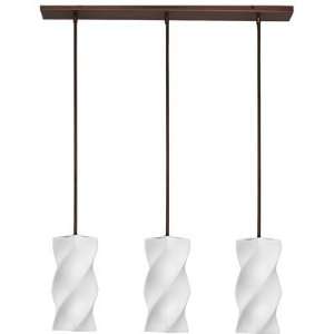  Dainolite 932 3P SC 3 Light Pendant with White Frosted 