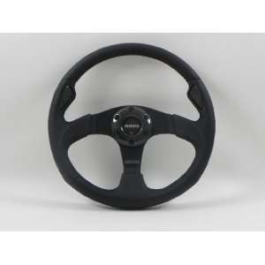 MOMO Steering Wheel Jet   Black Leather/Carbon Fiber Inserts   350mm 
