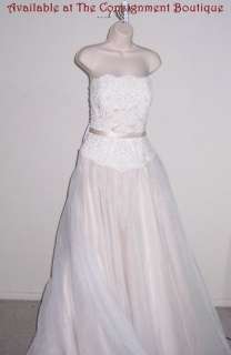 Oleg Cassini Collection Ivory Wedding Dress Size 16  