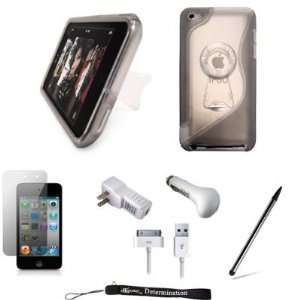 Stand Alone Durable Kickstand Hard TPU Cover Skin Case for Apple iPod 