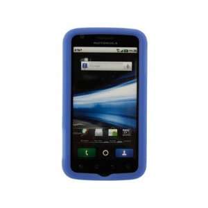  Thin Silicone Protector Phone Case Blue For Motorola ATRIX 
