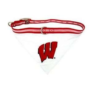  NCAA University of Wisconsin Pet Collar Bandana, Large 