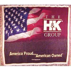  The H & K Group America Proud   American Owned Throw 